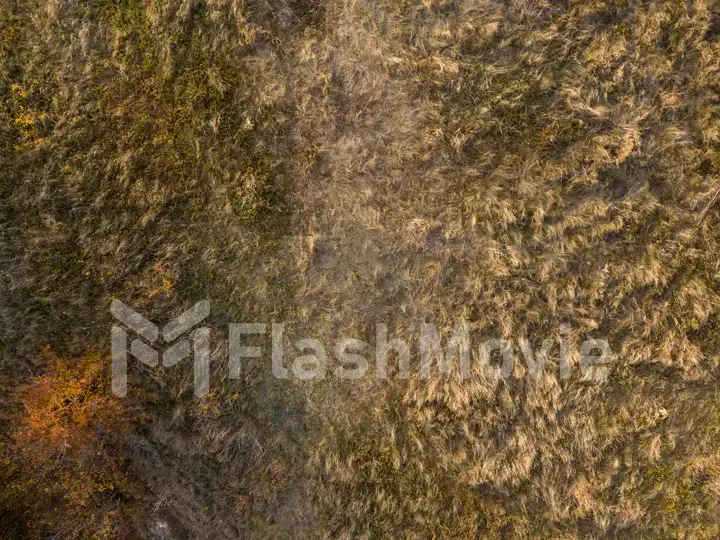 Cinematic 4k aerial view. Flying over green grassy rocky chalk hills, mountains and a river