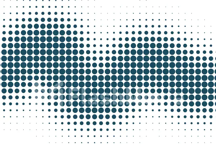 blue halftone background, illustration with copy space