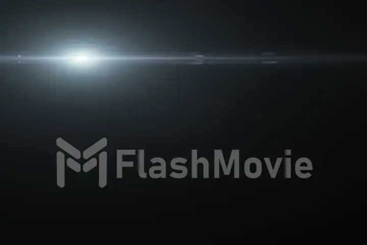 digital lens flare in black bacground horizontal frame