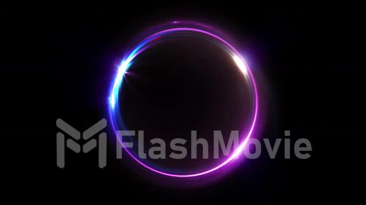Abstract seamless loop neon background luminous swirling Glowing spiral cover