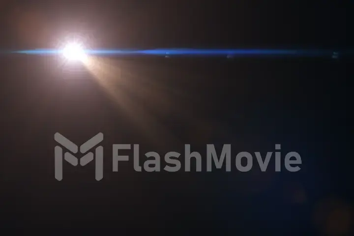 Glowing highlight effect on the lens of the lens