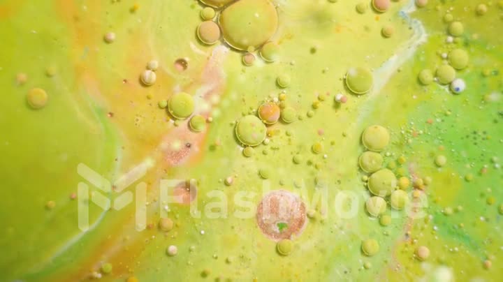 Colorful dye powder close-up on a white background