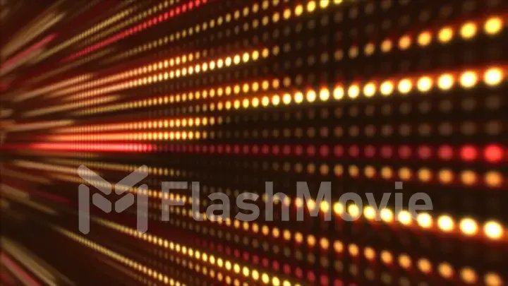 Abstract motion background, yellow and orange light streaks 3d illustration