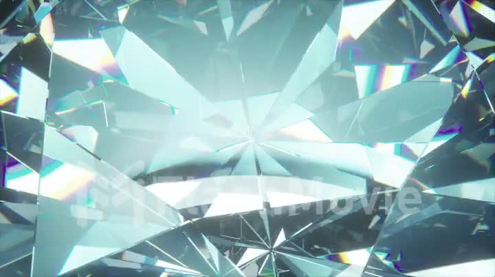 Beautiful slowly rotating diamond
