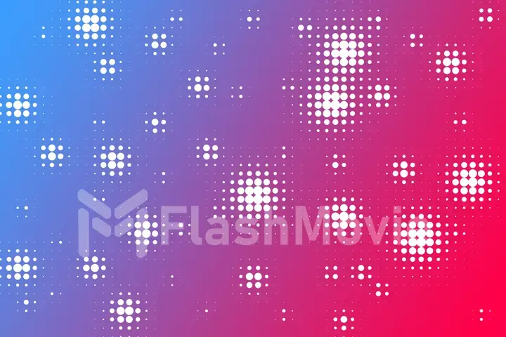 Halftone background. Red blue violet orange creative illustration with copy space