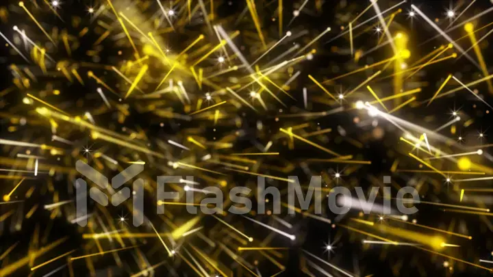 Abstract background with blurred sparks of lights 3d illustration