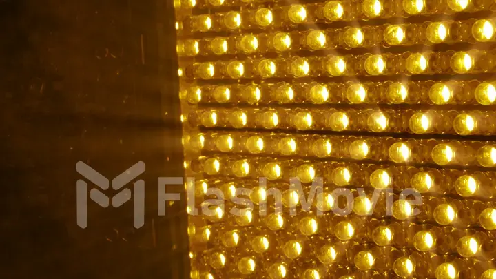 LED shiny bright rotating panel in yellow