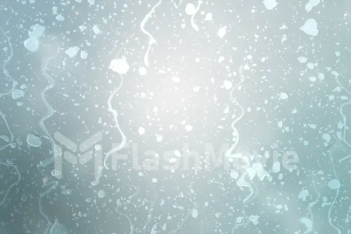 Rain falling on glass during rain storm illustration