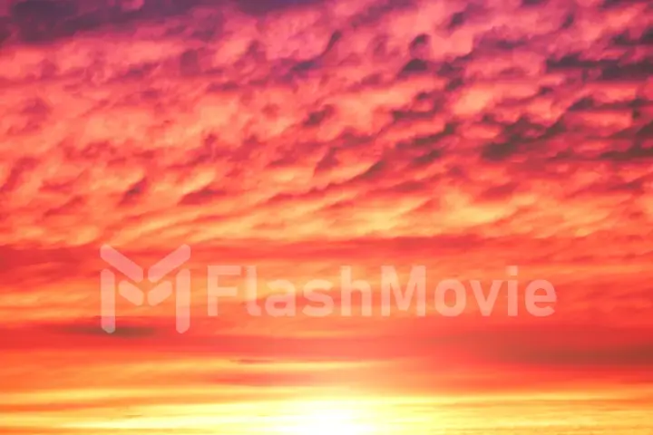 Bright colorful beautiful sunset clouds in the sky