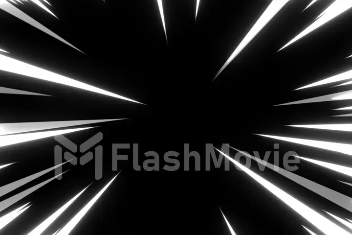 Anime background of Comic speed radial background 3d illustration