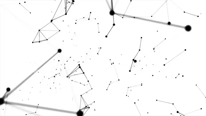 Abstract technology and engineering background with original organic motion 3d illustration isolated