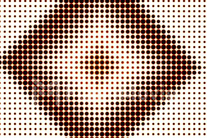 Abstract rhombus halftone on a white background copy space