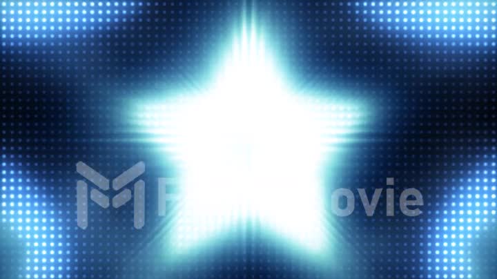 Bright Blinking Lights Board Star Seamless Loop Background