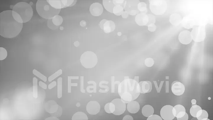 White silver background with blurred particles illustration