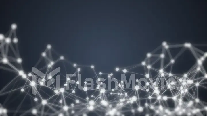 Futuristic shape. Computer generated abstract background