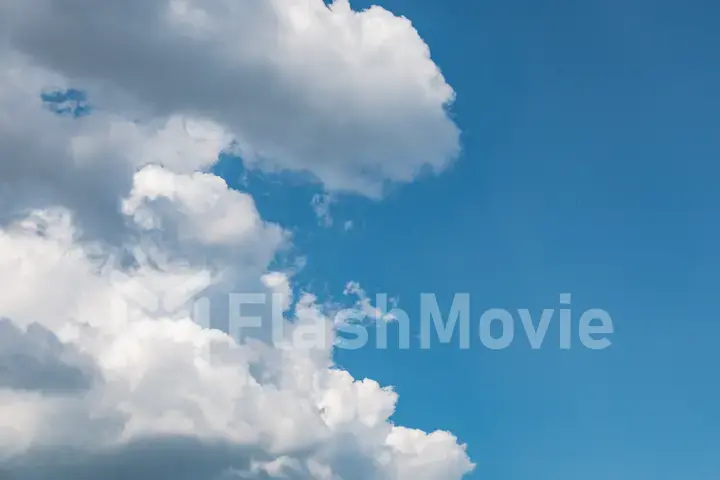 Abstract fluffy, puffy cloud scape in air