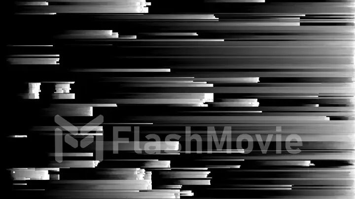 Abstract 3d illustration of pixel sorting pattern glitch effect. Use in music video, transitions, broadcast, podcast, LED screens, audiovisual performance, game design, VJ loops.