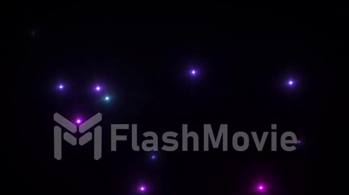 Camera flash light on black background seamless loop animation