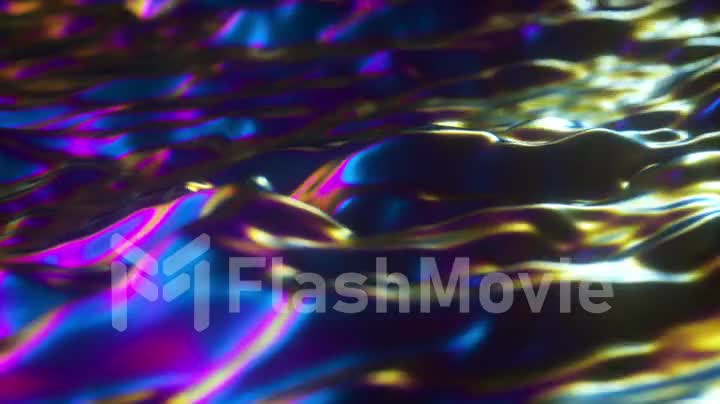Abstract holographic oil surface