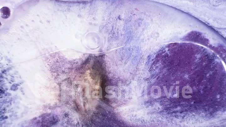 Purple and white liquid glitter paint texture