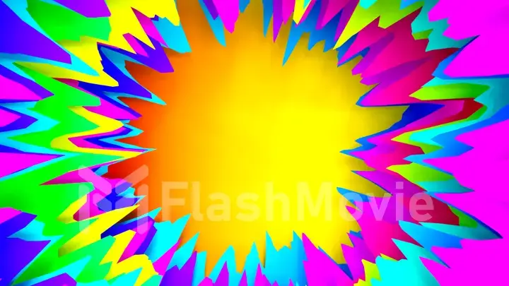Radial Background of high-speed abstract lines for Anime 3d illustration