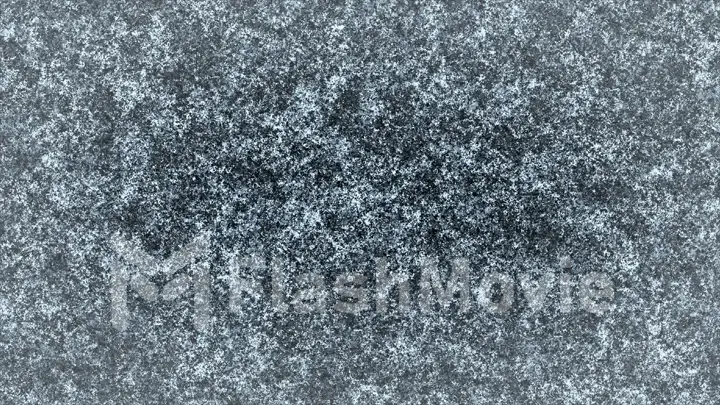 Frosty pattern on a black background 3d illustration