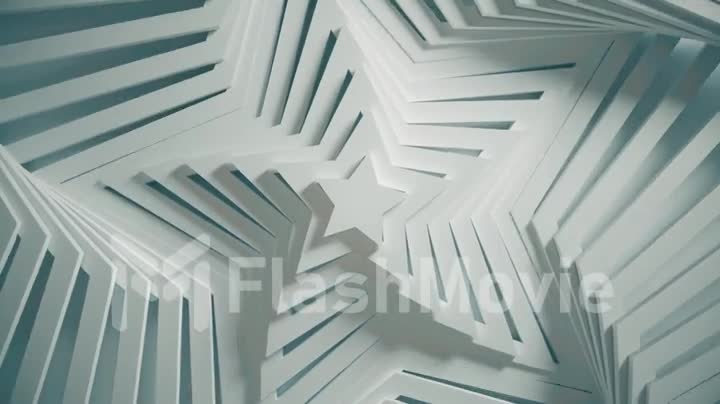 Abstract star pattern with offset effect