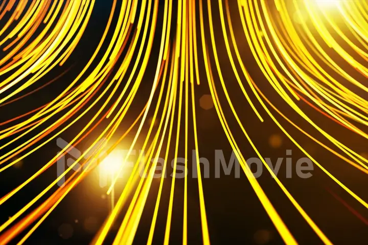 Abstract background with animation moving of lines for fiber optic network 3d illustration.See more color options in my portfolio