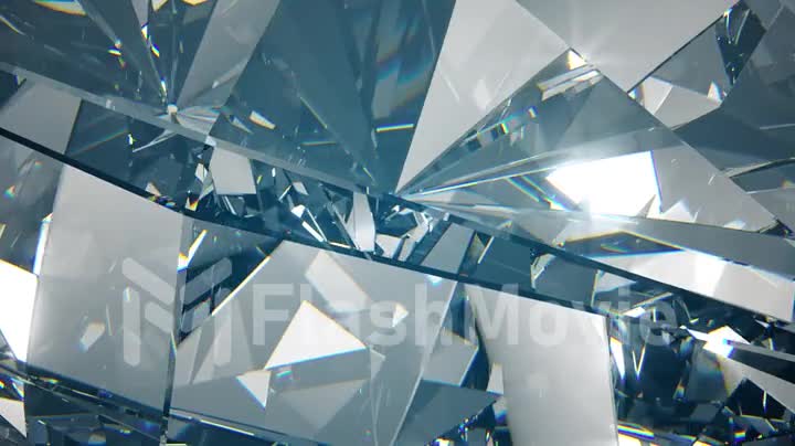 Slowly rotating diamond, beautiful background