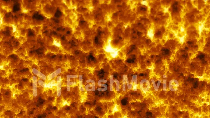 Incandescent burning fire lava. The tongues of flame. Background