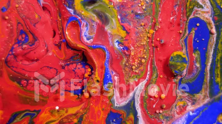 Abstract colorful background made of acrylic paint
