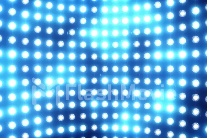 Blue stage lights and flowing smoke. Disco party and nightclub concept. Computer generated absrtact background