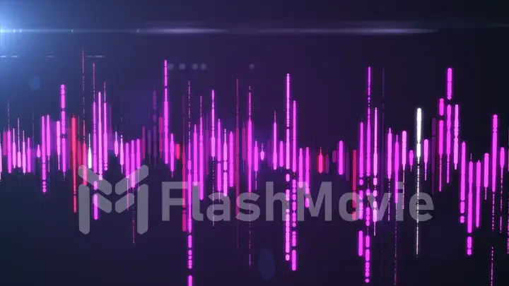 Sound waves colorful light audio signal design.