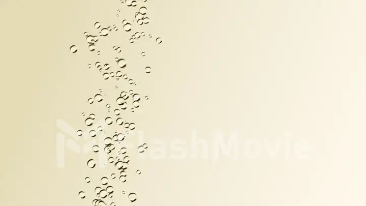 White background with bubbles. water 3d illustration.