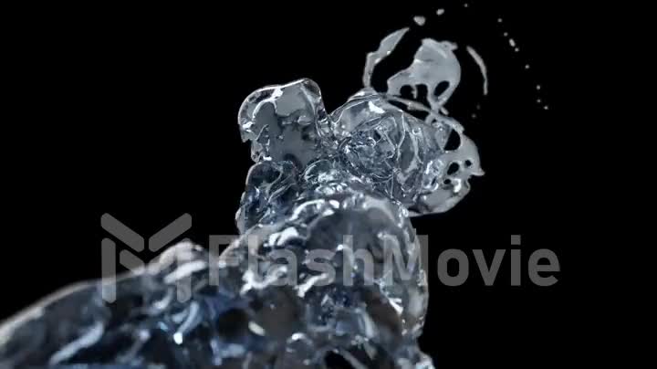 Spinning vortex torado of water splash of liquid