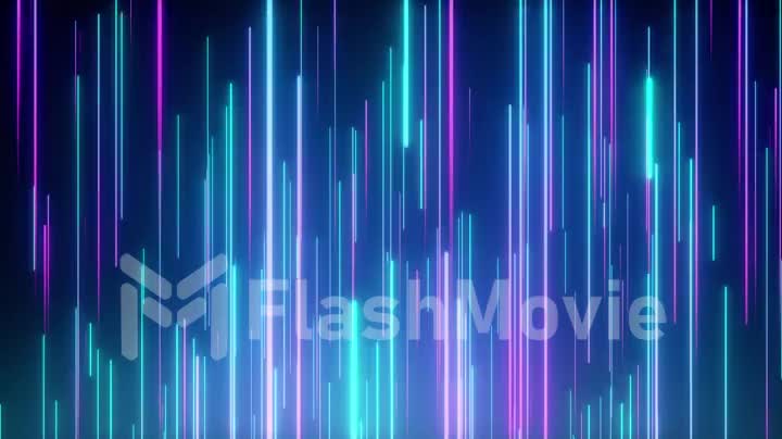 Abstract directional neon lines geometric background