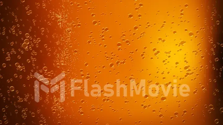 Drops of water on a glass of beer. Background, Texture 3d illustration