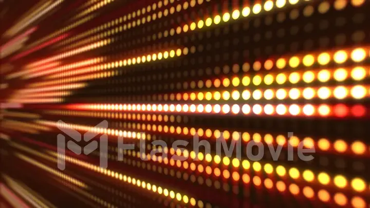 Abstract motion background, yellow and orange light streaks 3d illustration