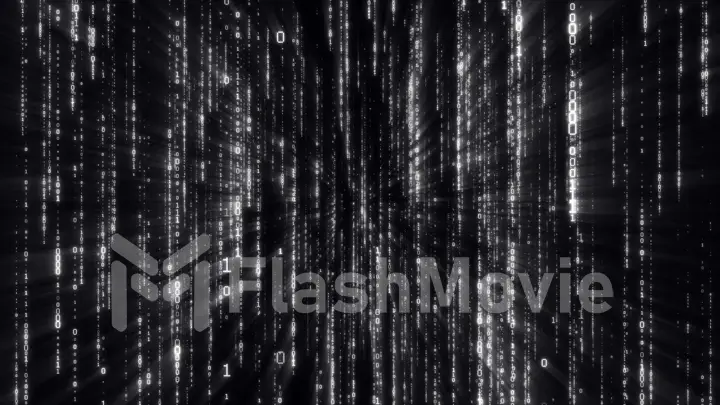 Abstract background of binary code 3d illustration