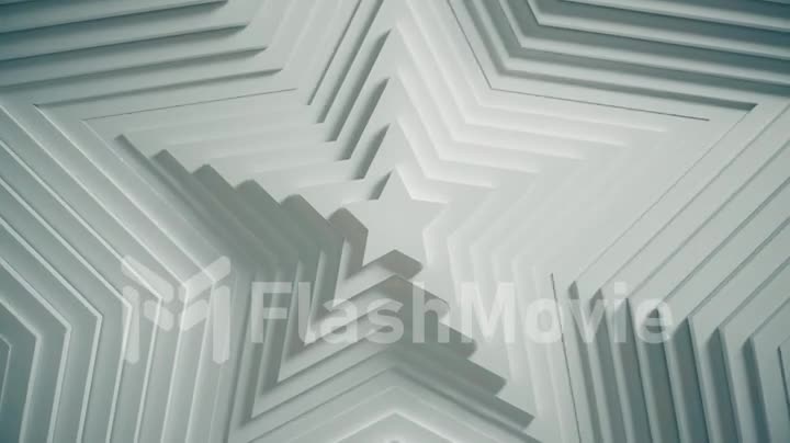 Abstract star pattern with offset effect