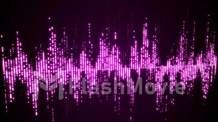 Sound waves colorful light audio signal design.