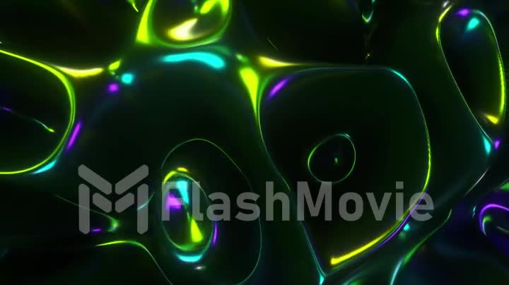 Holographic oil surface background