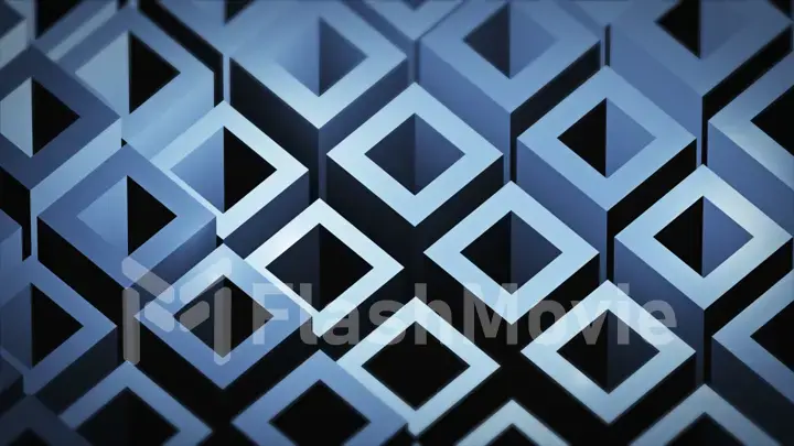 abstract image of cubes background in blue toned