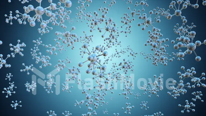 Molecules background illustration