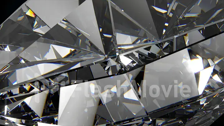 Slowly rotating diamond, beautiful background. 3d illustration