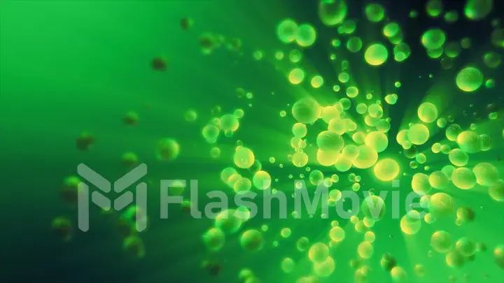 Abstract colorful backdrop with oil drops and on water surface