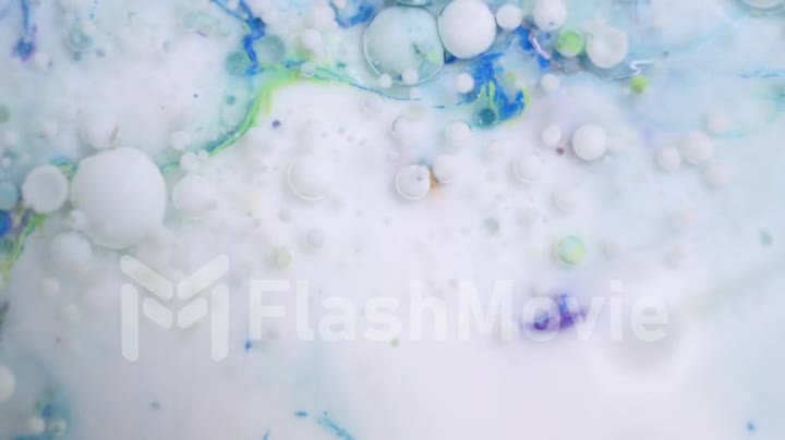 Colorful dye powder close-up on a white background