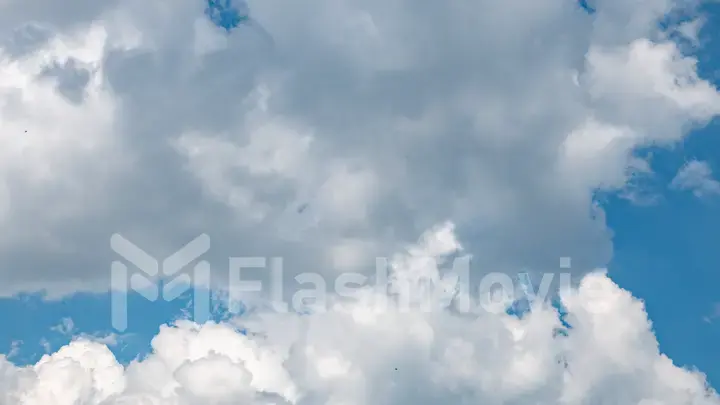 Abstract fluffy, puffy cloud scape in air