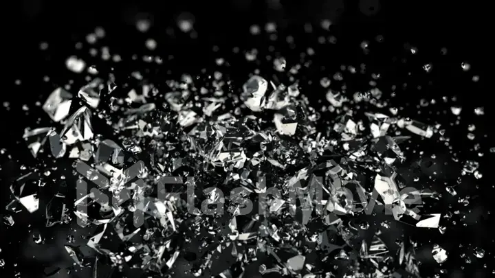 Dirt rocks gravel and glass debris on the ground perfect for a grungy texture or background backdrop 3d illustration black isolated background