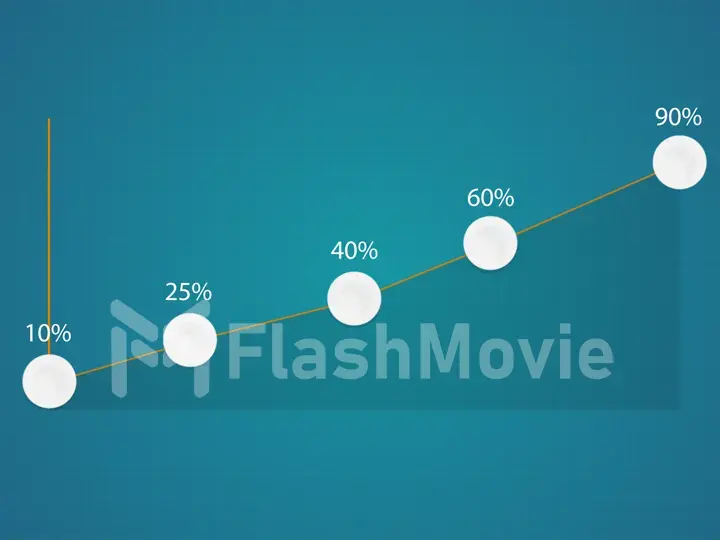 Increasing graph design for business graphics and web site - Design Concept